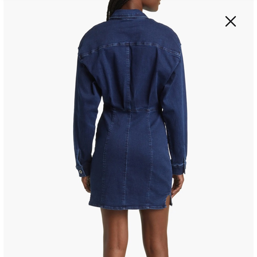 Free People  Amber Long Sleeve Denim Shirtdress NWT - Picture 3 of 6